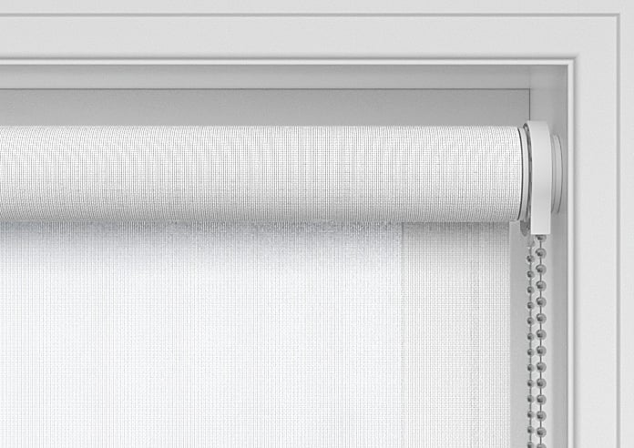 Alicante, Crisp White - Sunscreen Twist&Fit Roller Blind - Image 11